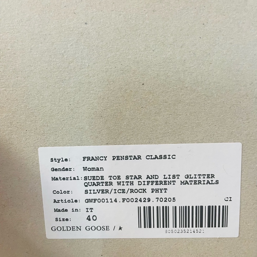 Authentic Limited Edition Golden Gooses size 40.Francy Penstar Classic - Picture 7 of 8